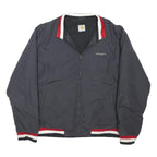 CARHARTT Mens Navy Blue & Red Track Jacket XL Polyester Blend Zip Collar