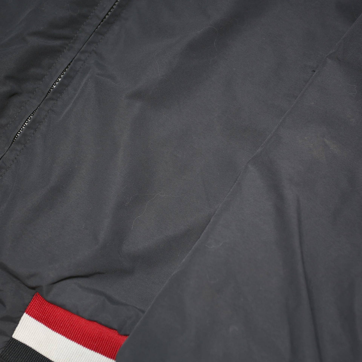 CARHARTT Mens Navy Blue & Red Track Jacket XL Polyester Blend Zip Collar