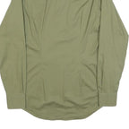CALVIN KLEIN Mens Green Plain Shirt S Classic Fit Button Down