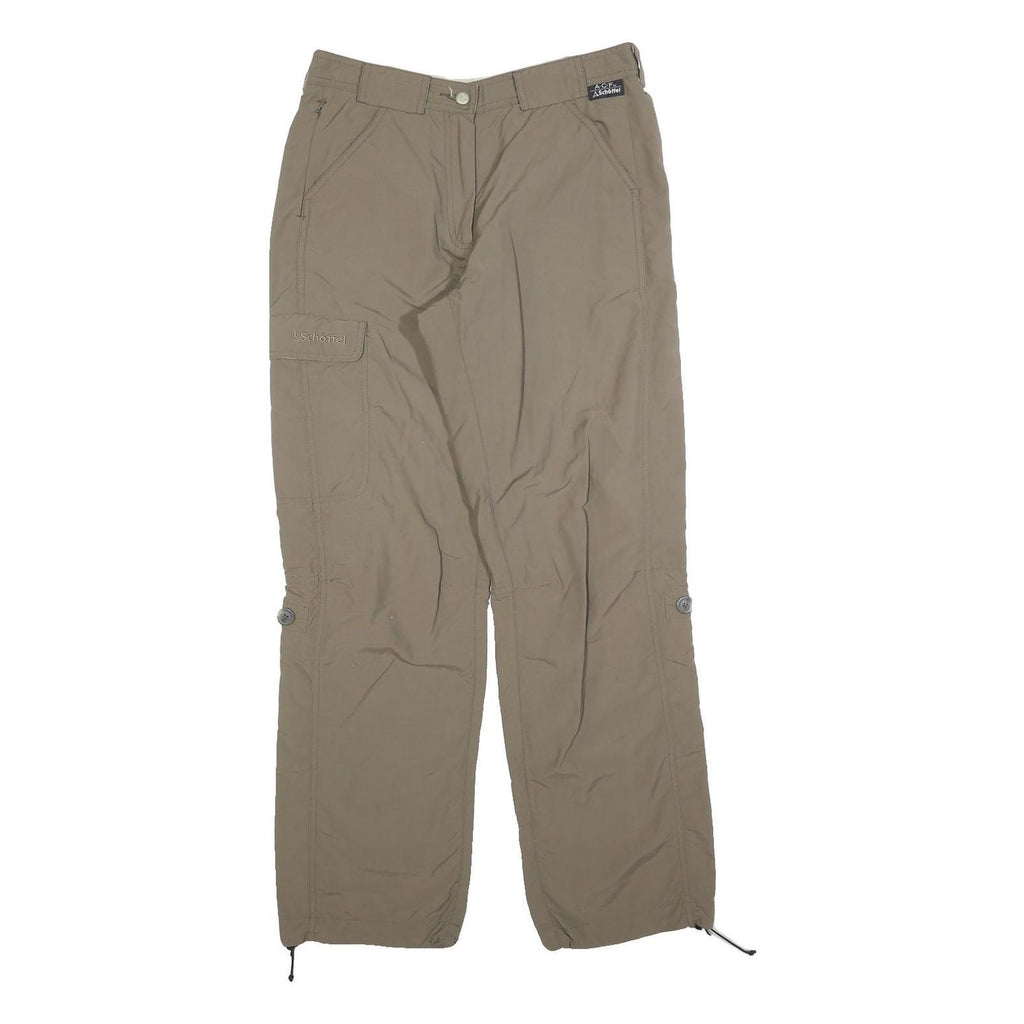 SCHOFFEL Womens Beige Regular Fit Straight Leg Trousers W30 L30 Outdoor Casual