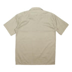 DICKIES Mens Beige Flex Work Short Sleeve Shirt M Durable Polyester Blend