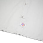 DICKIES Mens Beige Flex Work Short Sleeve Shirt M Durable Polyester Blend