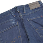 REPLAY Mens Slim Blue Jeans Denim Medium W30 L34 Stylish Zip Closure