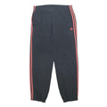 ADIDAS Mens Joggers Black & Red Slim Tapered L W32 L30 Cotton Blend Sportswear