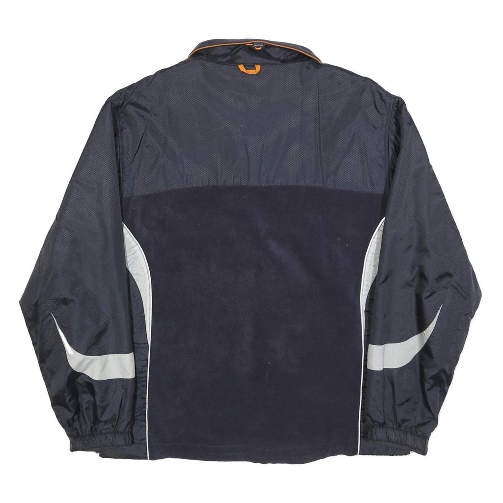 TCM Mens Navy Blue Orange Sports Zip Up Lightweight Polyester Jacket L