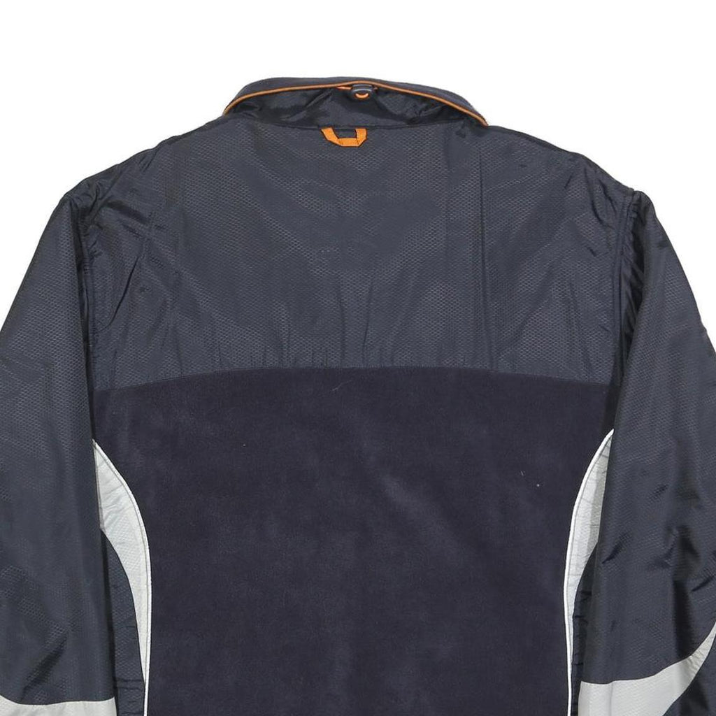 TCM Mens Navy Blue Orange Sports Zip Up Lightweight Polyester Jacket L