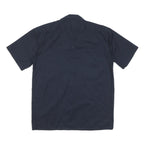 DICKIES Mens Navy Blue Cotton Blend Work Shirt M Button Pocket Design