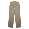 WRANGLER Mens Cotton Blend Beige Relaxed Straight Trousers W30 L32 Casual