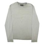 GUESS Mens T-Shirt Grey Long Sleeve XL