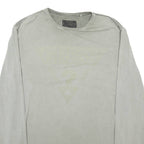 GUESS Mens T-Shirt Grey Long Sleeve XL