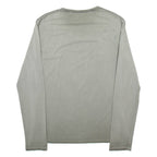 GUESS Mens T-Shirt Grey Long Sleeve XL