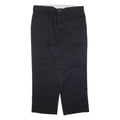 DICKIES Workwear Mens Trousers Black Regular Straight W38 L30