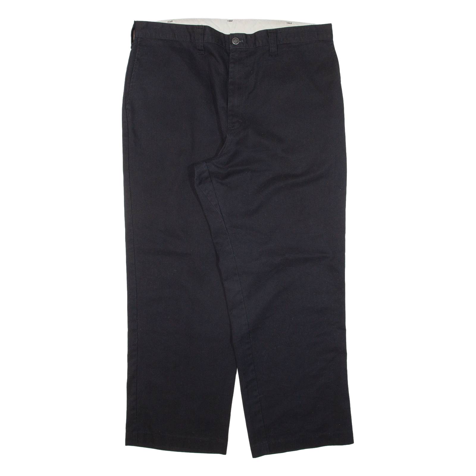 DICKIES Workwear Mens Trousers Black Regular Straight W38 L30