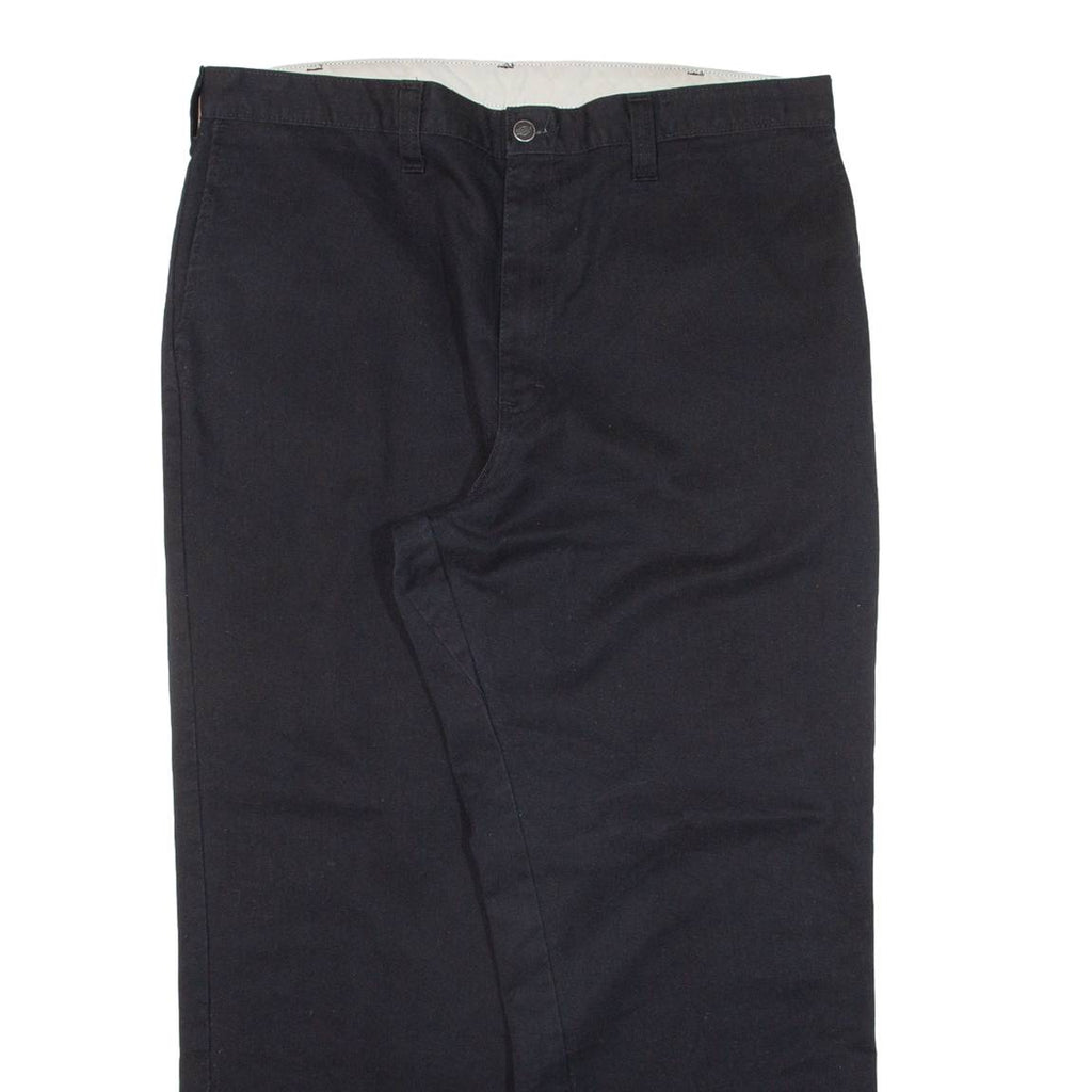DICKIES Workwear Mens Trousers Black Regular Straight W38 L30