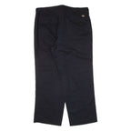 DICKIES Workwear Mens Trousers Black Regular Straight W38 L30