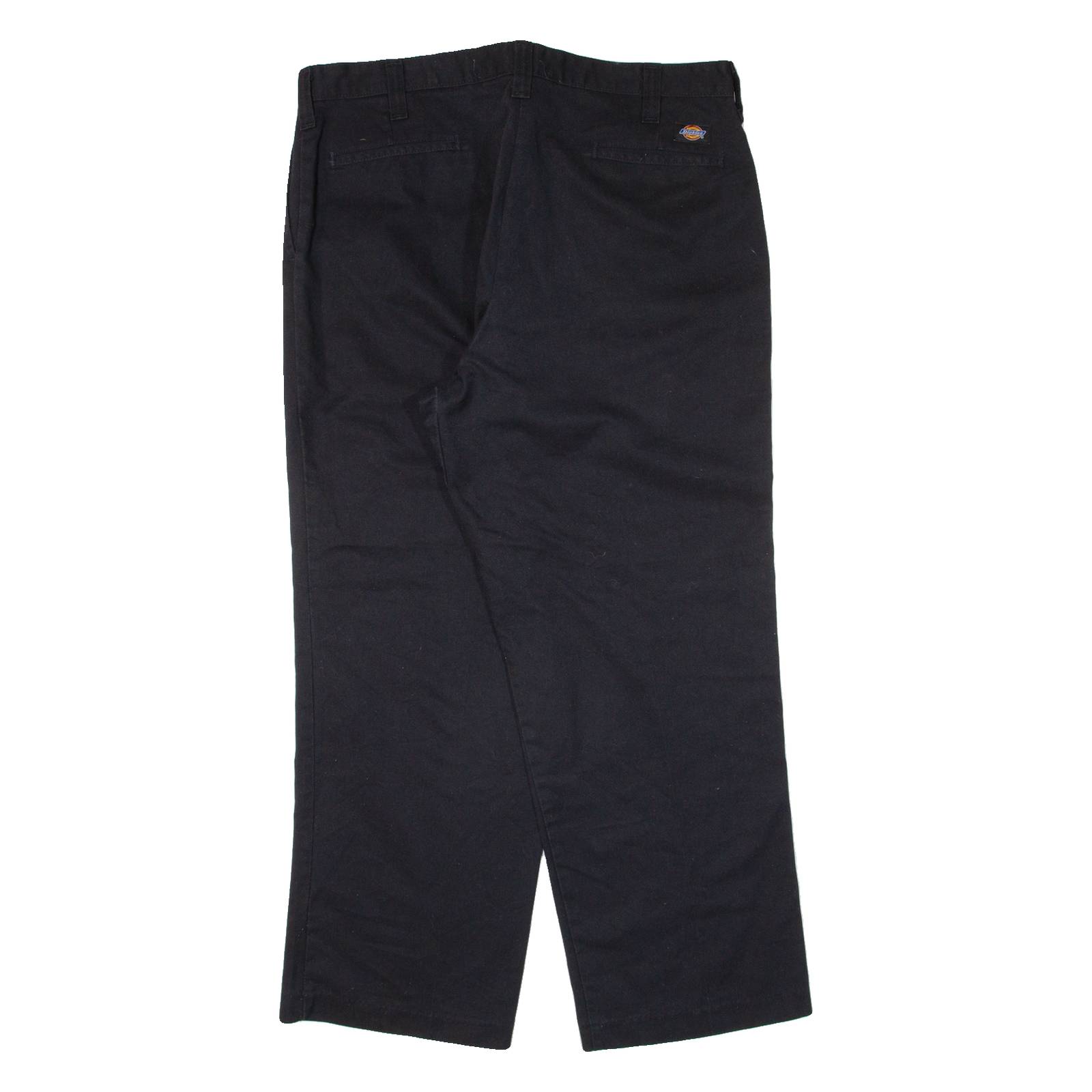 DICKIES Workwear Mens Trousers Black Regular Straight W38 L30