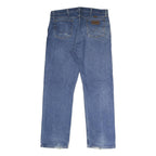 WRANGLER Mens Blue Regular Fit Straight Denim Medium Wash Jeans W36 L32 Classic