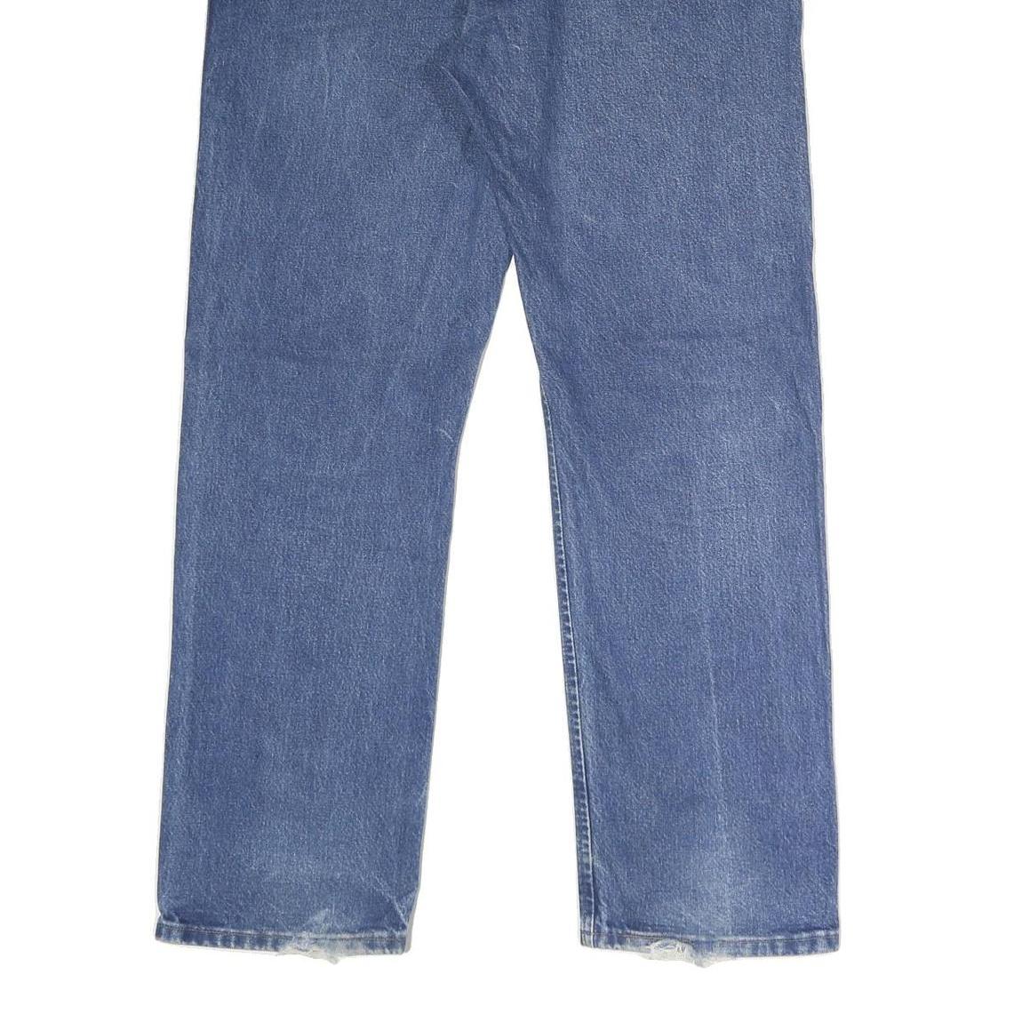 WRANGLER Mens Blue Regular Fit Straight Denim Medium Wash Jeans W36 L32 Classic