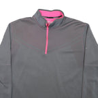 NIKE Mens Grey & Pink Golf 1/4 Zip XL Sweatshirt Sport Pullover Lightweight