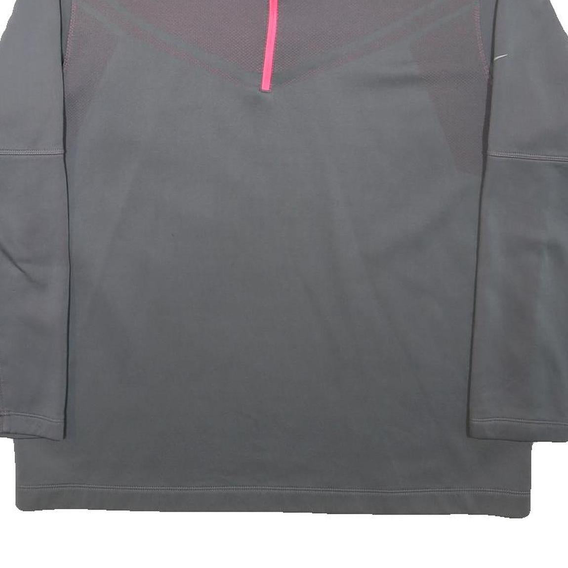 NIKE Mens Grey & Pink Golf 1/4 Zip XL Sweatshirt Sport Pullover Lightweight