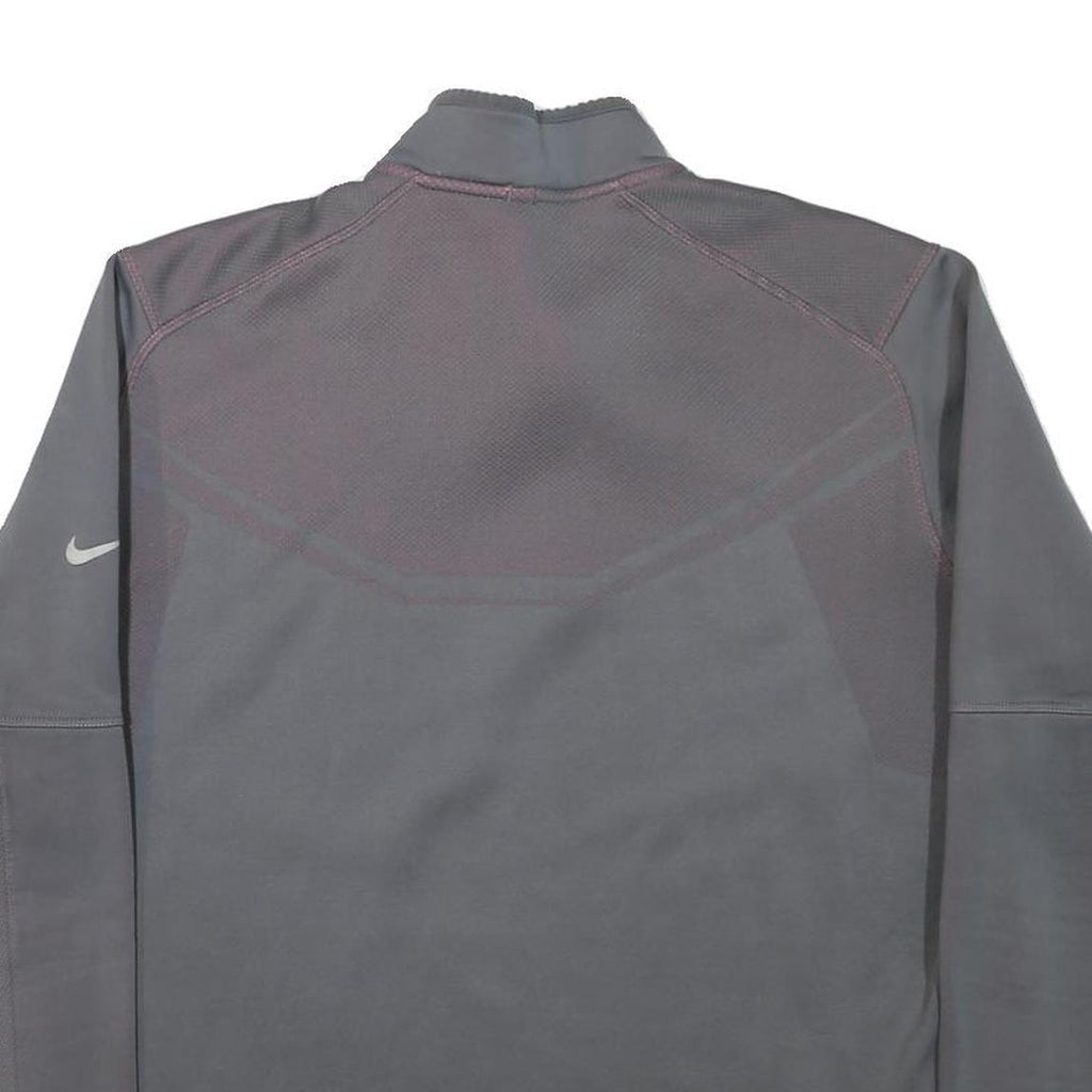 NIKE Mens Grey & Pink Golf 1/4 Zip XL Sweatshirt Sport Pullover Lightweight