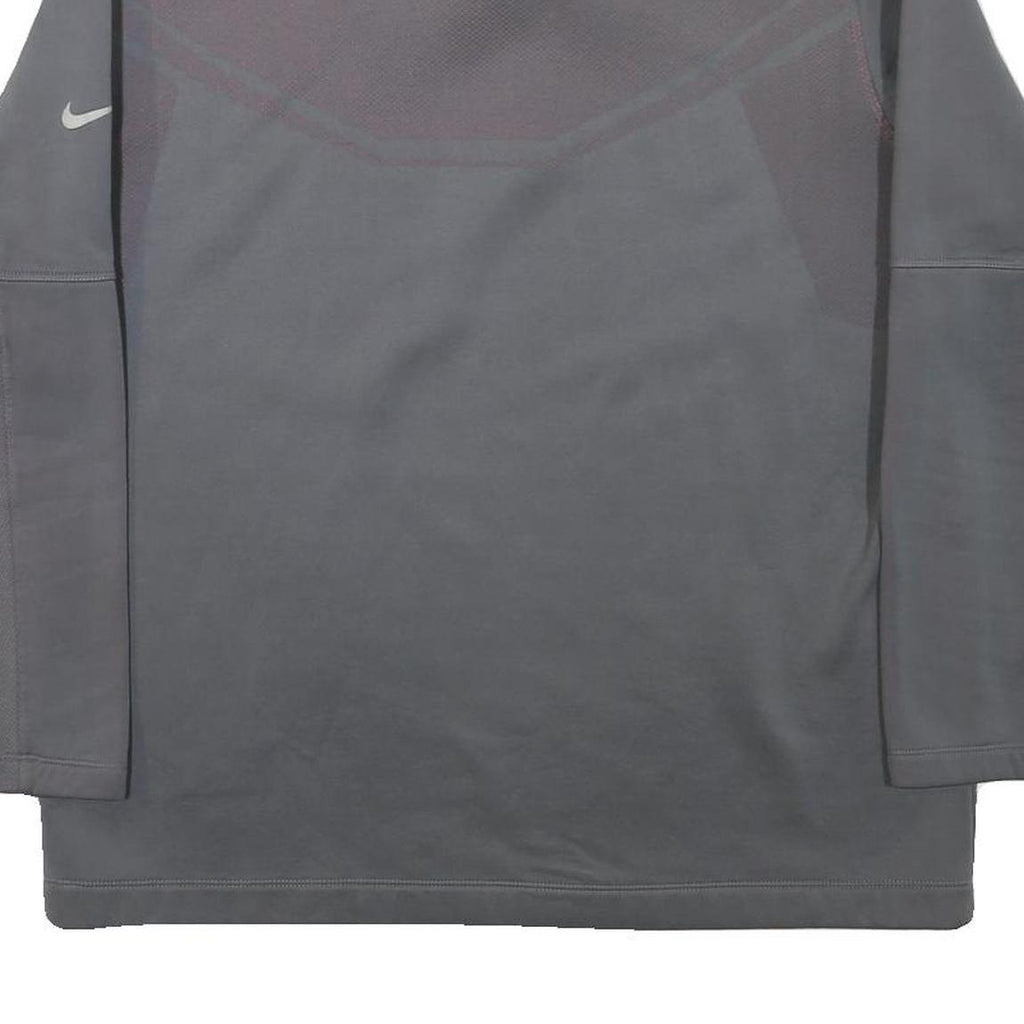 NIKE Mens Grey & Pink Golf 1/4 Zip XL Sweatshirt Sport Pullover Lightweight
