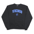 CHAMPION Mens Black Vikings Crew Neck M Cotton Blend Sweatshirt