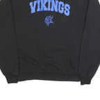 CHAMPION Mens Black Vikings Crew Neck M Cotton Blend Sweatshirt