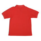 FILA Mens Red Short Sleeve Plain S Polo Shirt Cotton Blend Casual Sportswear
