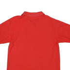 FILA Mens Red Short Sleeve Plain S Polo Shirt Cotton Blend Casual Sportswear