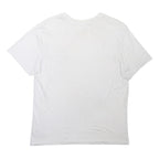NIKE Mens White Graphic T-Shirt M Short Sleeve Crew Neck Casual Cotton Blend