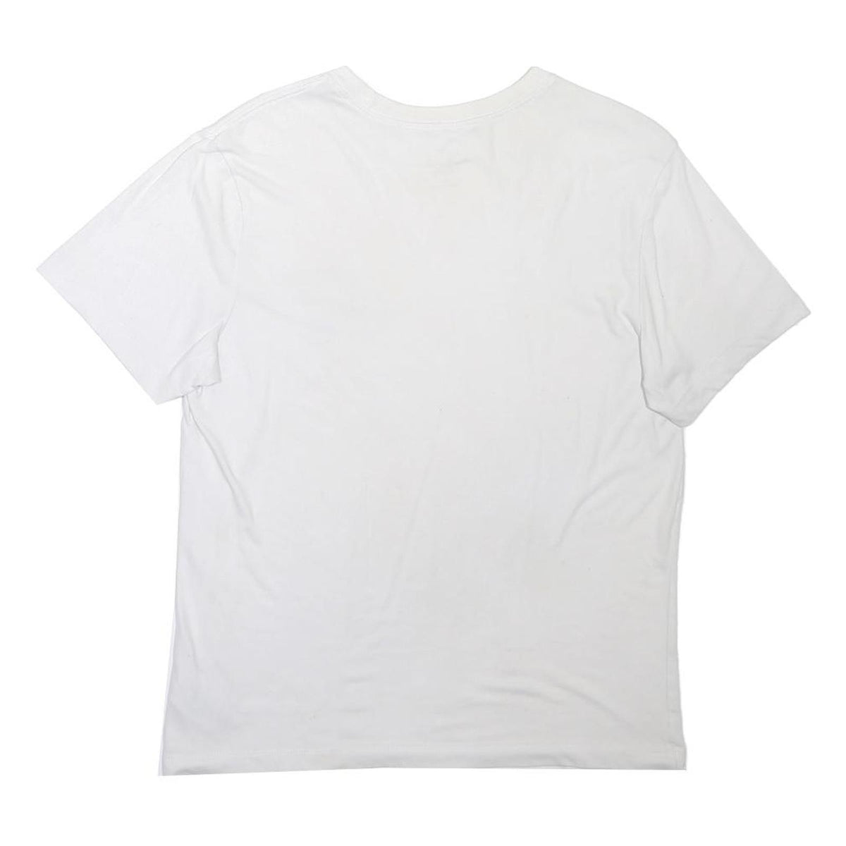 NIKE Mens White Graphic T-Shirt M Short Sleeve Crew Neck Casual Cotton Blend