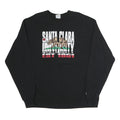 CHAMPION Mens Black Santa Clara University Crew Neck XL Cotton Blend Sweatshirt