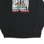 CHAMPION Mens Black Santa Clara University Crew Neck XL Cotton Blend Sweatshirt