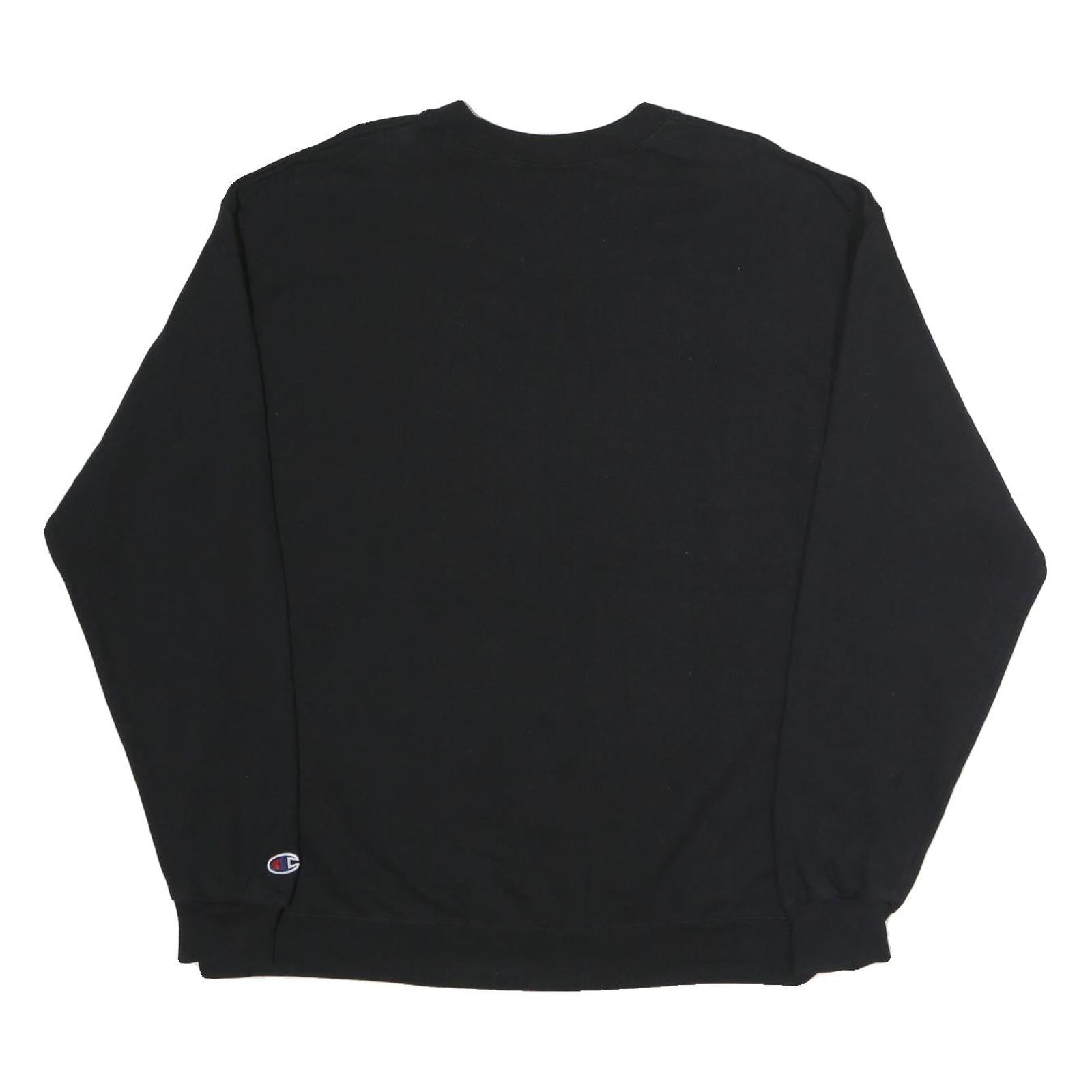 CHAMPION Mens Black Santa Clara University Crew Neck XL Cotton Blend Sweatshirt