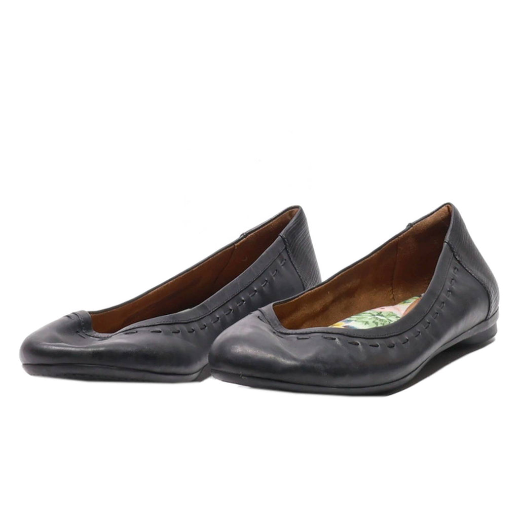 COBB HILL Ballet Shoes Black Leather Womens UK 6.5