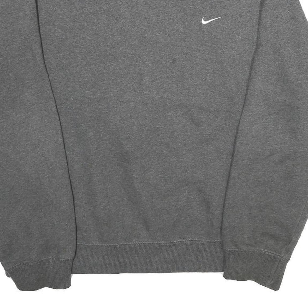 NIKE Mens Grey Cotton Blend Crew Neck L Sweatshirt Athletic Casual