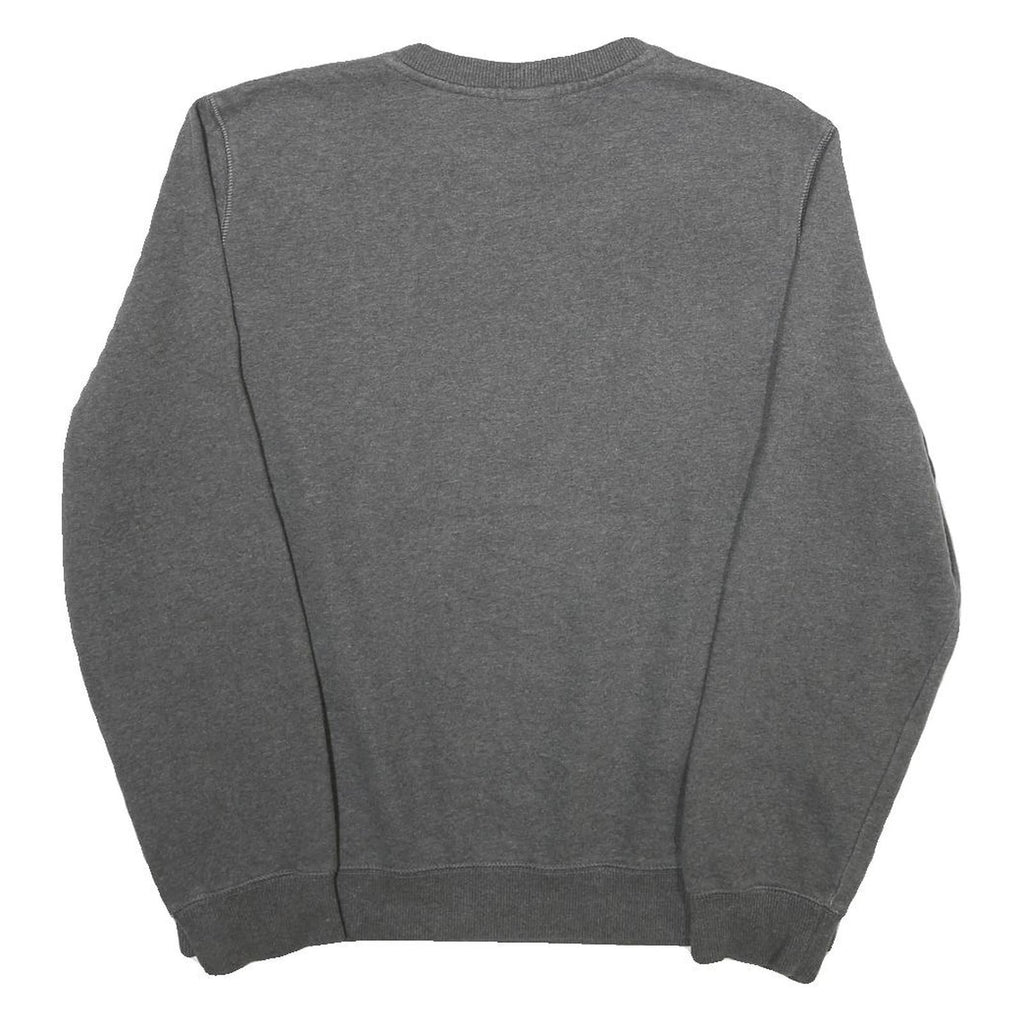 NIKE Mens Grey Cotton Blend Crew Neck L Sweatshirt Athletic Casual