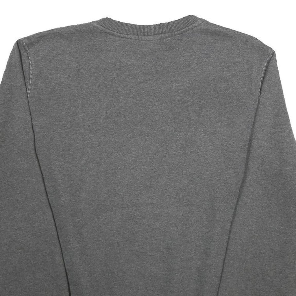 NIKE Mens Grey Cotton Blend Crew Neck L Sweatshirt Athletic Casual