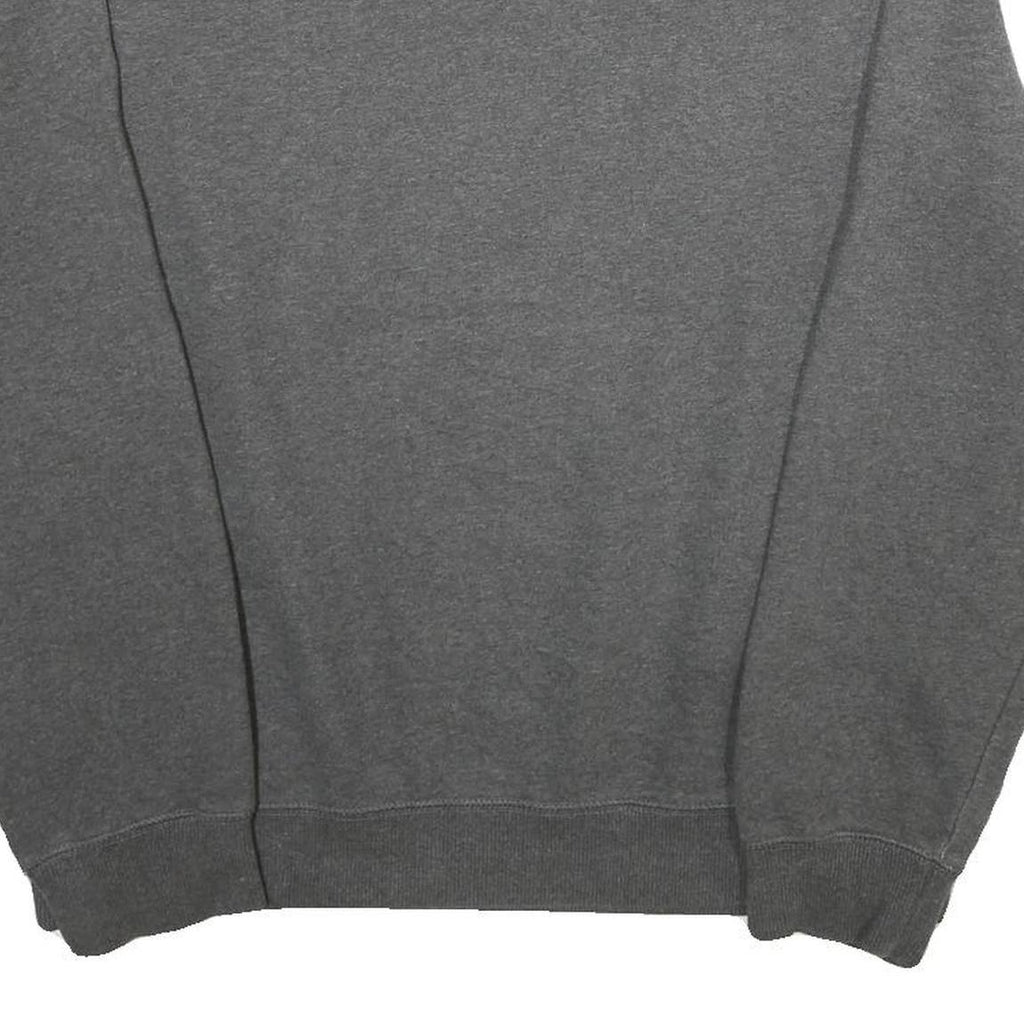 NIKE Mens Grey Cotton Blend Crew Neck L Sweatshirt Athletic Casual