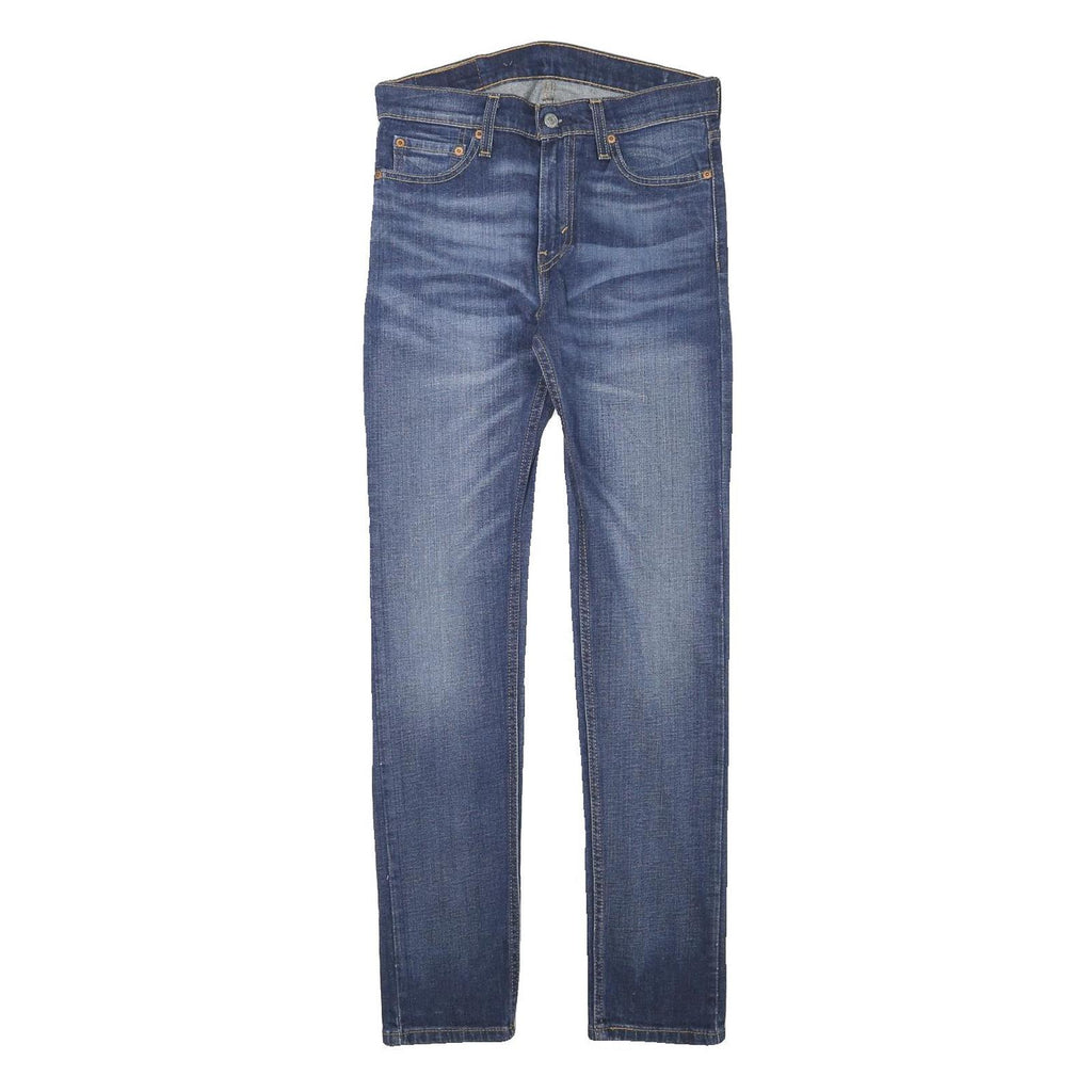 LEVI'S Mens Slim Blue Denim Jeans W29 L30 Zip Casual Stylish Faded