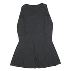 HOBBS LONDON Womens Grey Fit & Flare Wool Blend Knit Midi Dress UK 12 Sweater