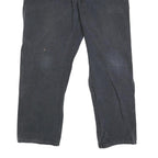 DICKIES Mens Regular Fit Black Denim Jeans W40 L30 Workwear Zip Closure
