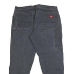 DICKIES Mens Regular Fit Black Denim Jeans W40 L30 Workwear Zip Closure