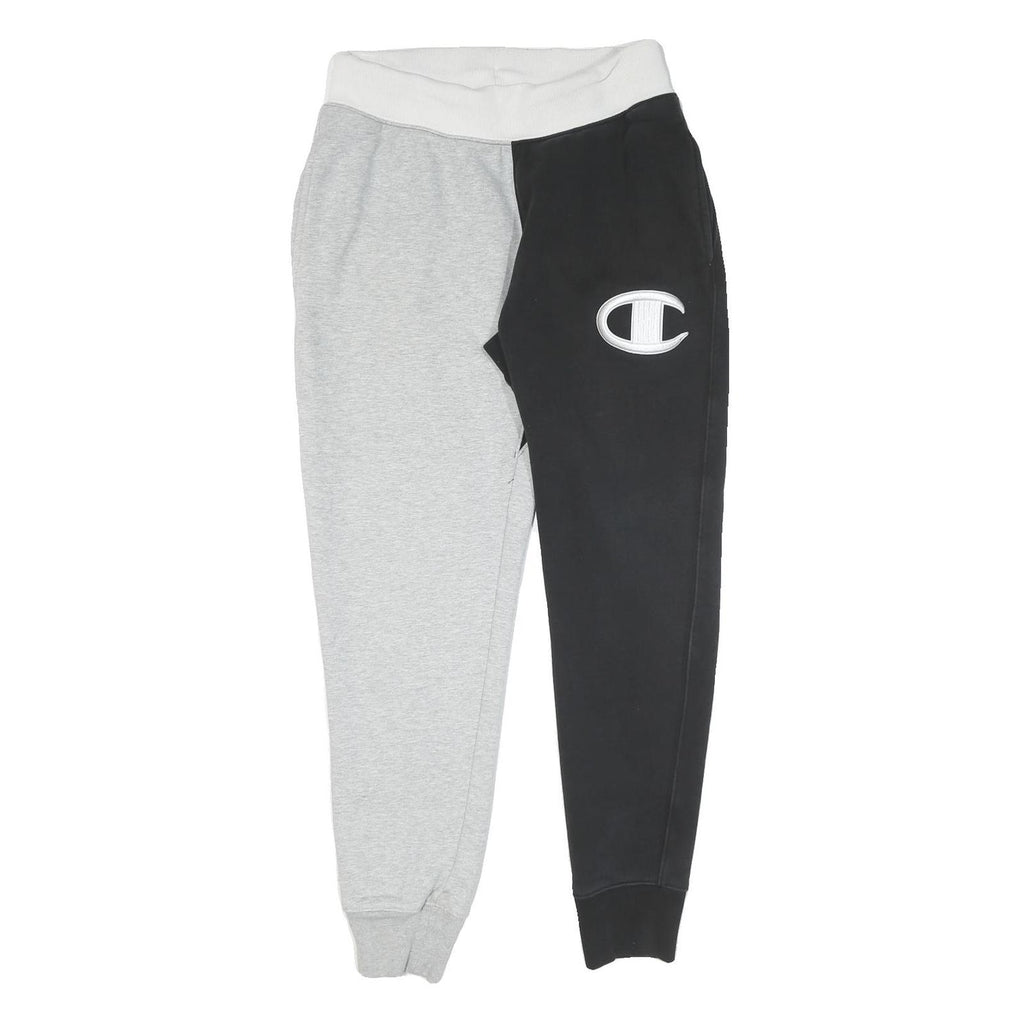 CHAMPION Mens Joggers Black & Grey Slim Tapered M W30 L29 Logo Casual Wear