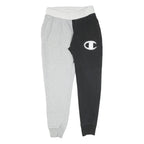 CHAMPION Mens Joggers Black & Grey Slim Tapered M W30 L29 Logo Casual Wear