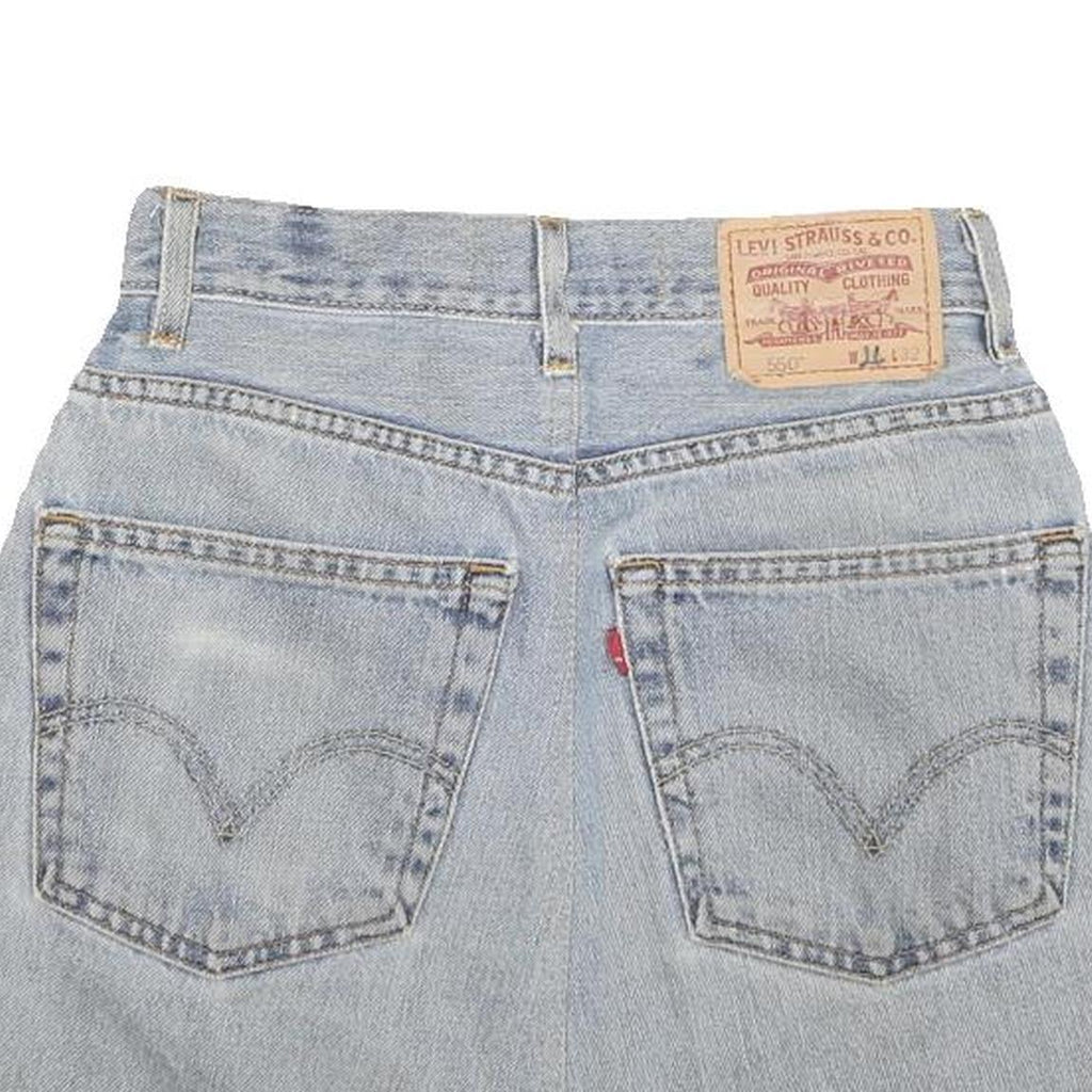 LEVI'S Womens Blue Denim Mini Skirt Cotton Blend Relaxed Fit Casual M