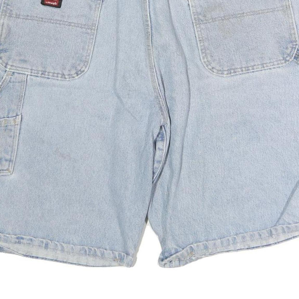 RIGGS WORKWEAR Mens Shorts Blue Denim Cargo XL W30 Work Utility Durable