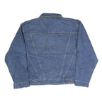 NO STRINGS ATTACHED Mens Blue Denim Jacket L Cotton Classic Button Closure