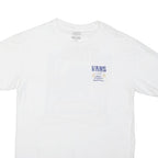 VANS Mens White Graphic T-Shirt S Short Sleeve Crew Neck Cotton Blend